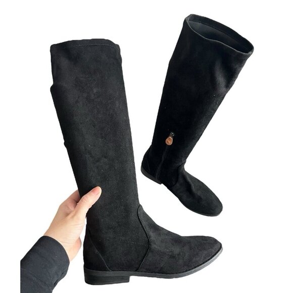 Gentle Souls By Kenneth Cole Boots Womens 8 M Knee High Pull On Riding Black - Picture 6 of 7